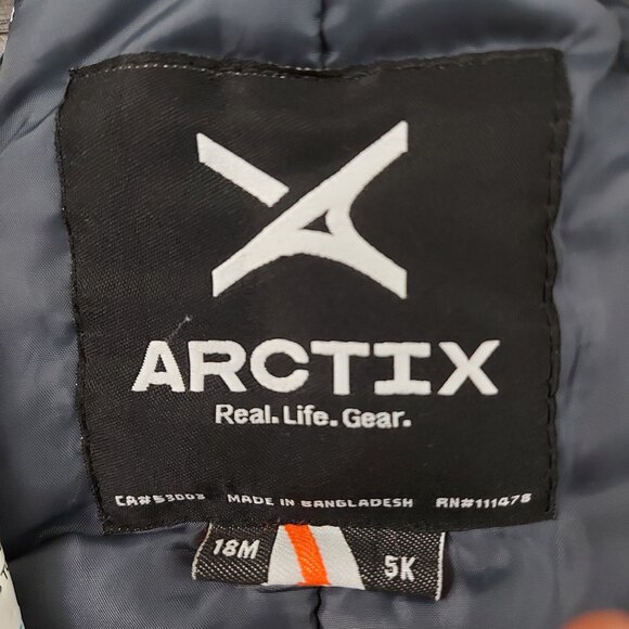 Arctix A6 Snow Bibs Baby 18 Months White Front Zip Insulated Winter Outdoor - Picture 11 of 12